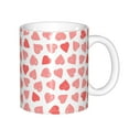 thumbnail image 1 of Yiaed Hearts Print Ceramics Coffee,Large Handle Design,Extra Large Tea and Coffee Cup for Office and Home Mugs, 1 of 6