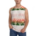 thumbnail image 1 of Yiaed Hello Spring Print Men's Singlet Vests Summer Running Muscle Tank Tops Gym Undershirt Round Neck Sleeveless for man, 1 of 8