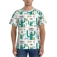 thumbnail image 1 of Yiaed Hello Summer Print Mens Short Sleeve Tight Fit T-Shirt, Crewneck Casual Tee-XX-Large, 1 of 5