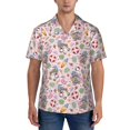 thumbnail image 1 of Yiaed Hello Summer With Gnome Print Hawaiian Shirt for Men Short Sleeve Button Down Shirts Beach Shirts for Men-X-Large, 1 of 5
