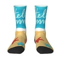 thumbnail image 1 of Yiaed Hello Summer1 Print Great elasticity Crew Socks Sports socks for Men and Women, 1 of 5