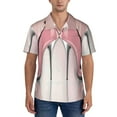 thumbnail image 1 of Yiaed High Heel Shoes Butterfly Print Hawaiian Shirt for Men Short Sleeve Button Down Shirts Beach Shirts for Men-X-Large, 1 of 5