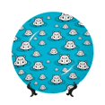 thumbnail image 1 of Yiaed Hippo In Water Head Print Bone China Decorative Plate Ceramic Dinner Plates Art Crafts with Display Stand-7in, 1 of 6