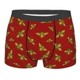 thumbnail image 1 of Yiaed Hohey Bee Golden Print Men's Soft Cotton Boxer Shorts Breathable Boxers Underwear Moisture-Wicking Underwear Stretch Boxer Briefs for Man-Small, 1 of 5
