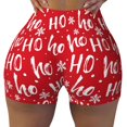 thumbnail image 1 of Yiaed Hohoho Print Women's Athletic Shorts Running Shorts Sporty Short High Waisted Elastic Workout Shorts for Yoga Gym Running & Sports -X-Large, 1 of 7