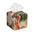 thumbnail image 1 of Yiaed Holiday Christmas Stars Print Tissue Box Cover, PU Leather Decorative Organizer for Tabletop, Bathroom, Car, Office Creative Decorative, 1 of 7