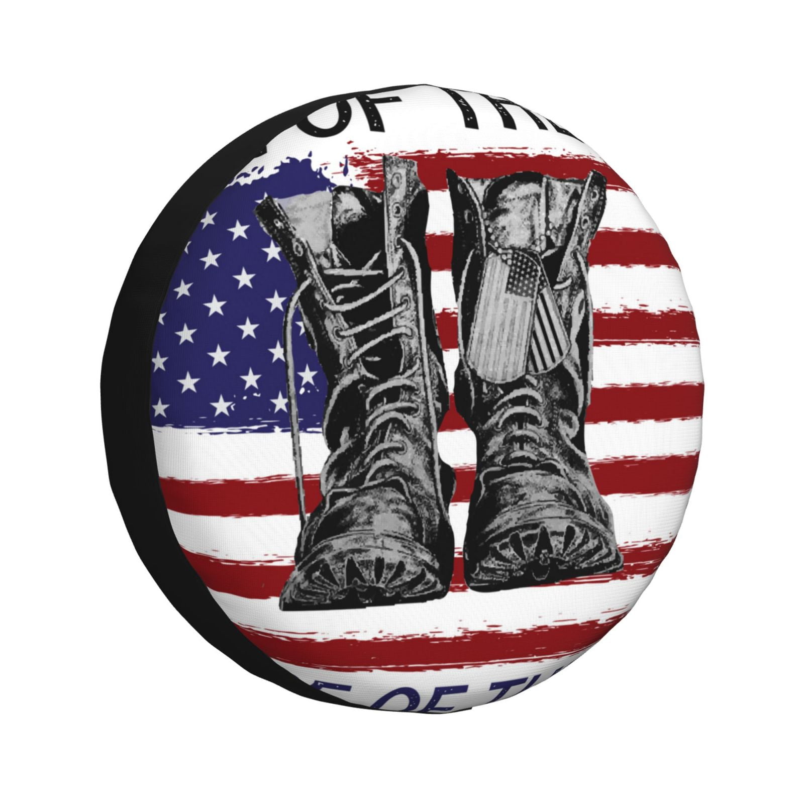 Yiaed Home Of The Free Because Of The Brave Print Print Tire Wheel Cover, tire covers for