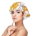 thumbnail image 1 of Yiaed Honey Bee Set Print Satin Bonnet Silk Bonnet Hair Bonnet for Sleeping Hair Bonnets, 1 of 6