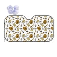 thumbnail image 1 of Yiaed Honey Print Car Windshield Sunshade Front Auto Car Front Window Sun Shade Foldable Sun Visor Shield Cover Auto Accessories for Sedan SUV Truck-Medium, 1 of 5