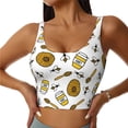 thumbnail image 1 of Yiaed Honey Print Ladies Waistcoat Women Sports Vest Vest Sports Women Sports Top Yoga Vest for women-XX-Large, 1 of 8