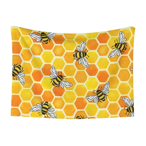 Yiaed Honeycombs Print Dog Blankets-Cat Blanket Washable for Couch Protection,Puppy Blanket, Soft Plush Reversible Throw Furniture Protector-Small