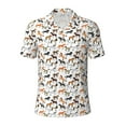 thumbnail image 1 of Yiaed HorsePrint Men's Short Sleeve Polo Shirt,Golf Polo for Men Three-Button Golf Shirt Athletic Casual Collared T-Shirt- Small, 1 of 7