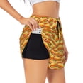 thumbnail image 1 of Yiaed Hot Dogs Print Women's Running Shorts with Liner 3 Zipper Pockets Elastic Workout Athletic Gym Yoga Shorts-X-Large, 1 of 7