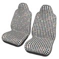thumbnail image 1 of Yiaed Black And White Houndstooth Print Car Seat Covers,Universal Auto Seats Protector Fits for Car,SUV Sedan,Truck,Automotive Seat Covers & Accessories(Two packs), 1 of 7