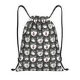 thumbnail image 1 of Yiaed Husky Print Drawstring Bags Drawstring Backpack Bulk String Back Pack Gym Sport Bag-Small, 1 of 5