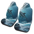 thumbnail image 1 of Yiaed Ice Blue Ocean Cute Dolphin A Print Car Seat Covers,Universal Auto Seats Protector Fits for Car,SUV Sedan,Truck,Automotive Seat Covers & Accessories(Two packs), 1 of 7