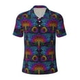 thumbnail image 1 of Yiaed Indian Mandalas DragonflyPrint Men's Short Sleeve Polo Shirt,Golf Polo for Men Three-Button Golf Shirt Athletic Casual Collared T-Shirt- XX-Large, 1 of 7