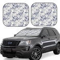 thumbnail image 1 of Yiaed Indigo Tie Dye Print Car Front Windshield Sun Shade,Foldable Anti-UV Car Sunshade for Front Window for Most Vehicles-Small, 1 of 5