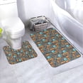 thumbnail image 1 of Yiaed Industrial Transportation Print Bathroom Mat Set 2 Pieces Mat Anti-Skid Pad Ultra Soft and Absorbent Bathroom Bath Mat Contour Bath Rugs for Toilet Base, 1 of 6
