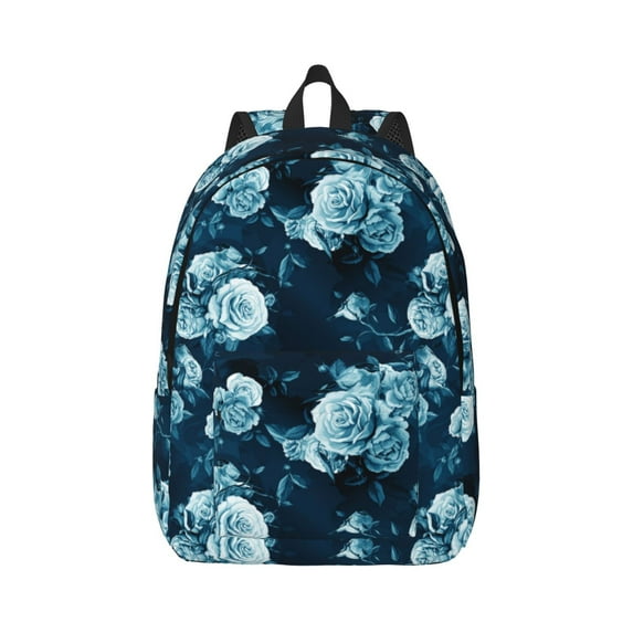 Yiaed Ink Rose Print Backpack, Premium Laptop Backpack, Travel Backpack for Women, Lightweight Backpacks, Comfortable Back Pack-Small