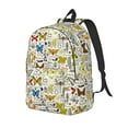 thumbnail image 1 of Yiaed Insects And Medicinal Herbs Print Laptop Backpack Travel Canvas Backpack Vintage Aesthetic Backpack for School Knapsack Plain Backpack Backpack for School-Medium, 1 of 5