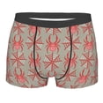 thumbnail image 1 of Yiaed Insects Spiders Print Men's Soft Cotton Boxer Shorts Breathable Boxers Underwear Moisture-Wicking Underwear Stretch Boxer Briefs for Man-Small, 1 of 5