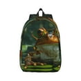 thumbnail image 1 of Yiaed Intellectual Frog Pond Print Backpack, Premium Laptop Backpack, Travel Backpack for Women, Lightweight Backpacks, Comfortable Back Pack-Small, 1 of 7