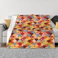 thumbnail image 1 of Yiaed Japanese Style Fish Scales Print Blanket Throw Blanket Soft Cozy Flannel Blanket for Home Bed Sofa Couch Chair-60"x50", 1 of 6