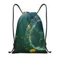 thumbnail image 1 of Yiaed Jelly Fish Print Drawstring Bags Drawstring Backpack Bulk String Back Pack Gym Sport Bag-Medium, 1 of 5