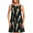 thumbnail image 1 of Yiaed Jellyfish Print Women's Sleeveless Dress, Loose Fit Summer Dress, Casual Sleeveless Dress for Women, 1 of 7