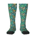 thumbnail image 1 of Yiaed Jungle Animals Print Great elasticity Adult Stockings Sports socks for Men and Women, 1 of 6