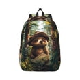 thumbnail image 1 of Yiaed Jungle Hat Bear Print Backpack, Premium Laptop Backpack, Travel Backpack for Women, Lightweight Backpacks, Comfortable Back Pack-Small, 1 of 7