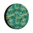 thumbnail image 1 of Yiaed Jungle Leopard Print Tire Wheel Cover, Waterproof Spare Tire Cover Fit for Jeep, Truck,Trailer, RV, SUV, Camper and Most Vehicle-15 inch, 1 of 6