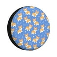 thumbnail image 1 of Yiaed Kawaii Corgi Print Tire Wheel Cover, Waterproof Spare Tire Cover Fit for Jeep, Truck,Trailer, RV, SUV, Camper and Most Vehicle-15 inch, 1 of 6