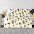 thumbnail image 1 of Yiaed Kawaii Mexican Avocado Print Blanket Throw Blanket Soft Cozy Flannel Blanket for Home Bed Sofa Couch Chair-60"x50", 1 of 6