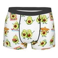 thumbnail image 1 of Yiaed Kawaii Mexican Avocado Print Men's Soft Cotton Boxer Shorts Breathable Boxers Underwear Moisture-Wicking Underwear Stretch Boxer Briefs for Man-Large, 1 of 5