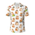 thumbnail image 1 of Yiaed Kawaii Shiba DogPrint Men's Short Sleeve Polo Shirt,Golf Polo for Men Three-Button Golf Shirt Athletic Casual Collared T-Shirt- 4X-Large, 1 of 7