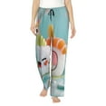 thumbnail image 1 of Yiaed Kawaii Sushi Characters Delight Print Womens Lounge Pants, Loose PJ Bottoms, Long Pajama Pants for Women-X-Large, 1 of 6