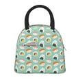 thumbnail image 1 of Yiaed Kawaii Sushi Print Lunch Bag Adult Insulated Lunch Box, Leakproof Cooler Food Lunch Containers Reusable High Capacity Lunch Tote Bags-One Size, 1 of 6