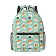 thumbnail image 1 of Yiaed Kawaii Sushi Print School Backpack College Backpack Daypacks for Students High School Spacious and Durable Daypack for Work and Travel-One Size, 1 of 6