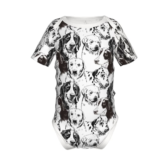 Yiaed Labrador Retriever Dog Print Infant Climbing Short Sleeve Onesie One-Piece Baby Bodysuit Clothes 0-12 Months -9M
