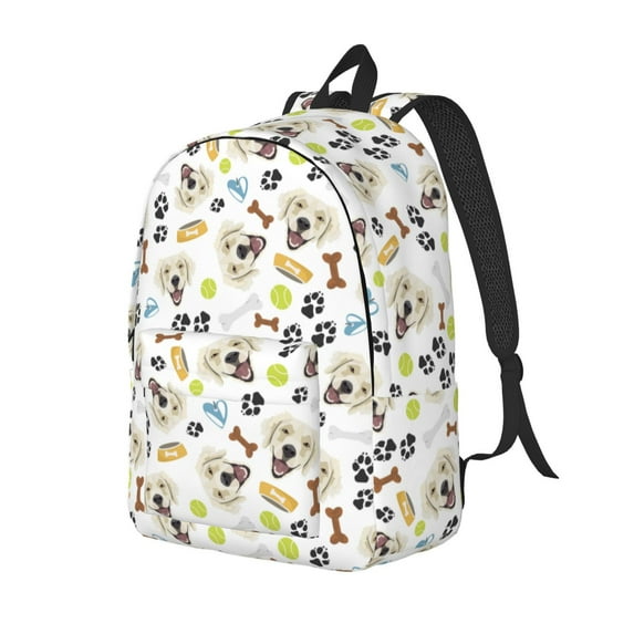 Yiaed Labrador Retriever Dog Print Print Laptop Backpack Travel Canvas Backpack Vintage Aesthetic Backpack for School Knapsack Backpack Backpack for School-