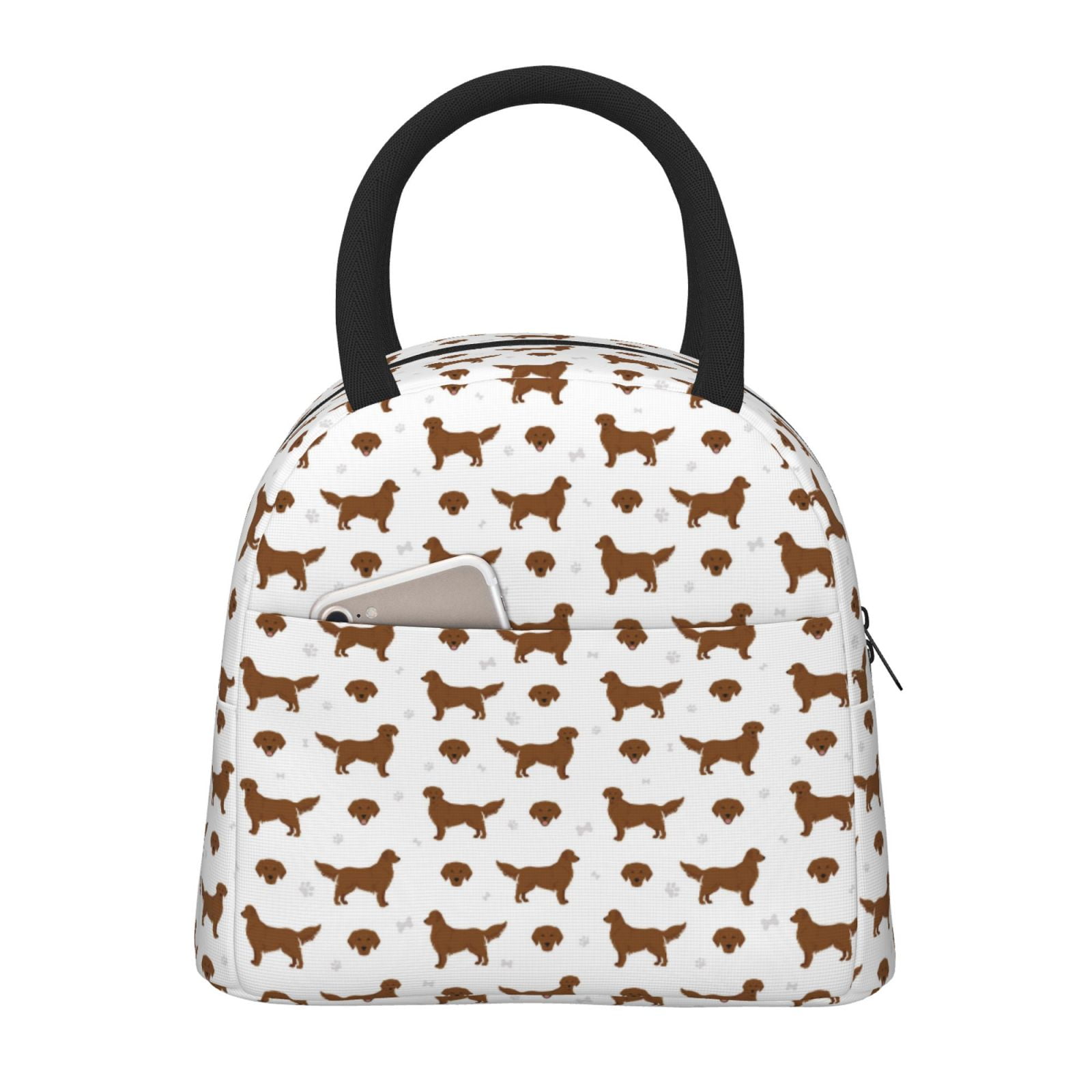 Yiaed Labrador Retriever Dog Print Lunch Bag Adult Insulated Lunch Box ...