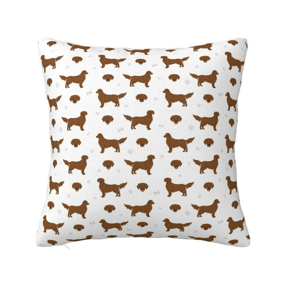 Yiaed Labrador Retriever Dog Print Pillow Covers Super Soft Decorative Square Throw Pillow Covers Case Cushion Covers for Sofa Couch Bedroom Car Decor（No pillow core）-18"x18"