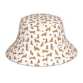 thumbnail image 1 of Yiaed Labrador Retriever Dog Print Reflective Stripe Bucket Hat Unisex Funny Outdoor Fisherman Cap Beach Sun Hat, 1 of 5
