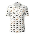 thumbnail image 1 of Yiaed Labrador Retriever DogPrint Men's Short Sleeve Polo Shirt,Golf Polo for Men Three-Button Golf Shirt Athletic Casual Collared T-Shirt- X-Large, 1 of 7