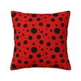 thumbnail image 1 of Yiaed Ladybug Pattern Print Pillow Covers Super Soft Decorative Square Throw Pillow Covers Case Cushion Covers for Sofa Couch Bedroom Car Decor（No pillow core）-24"x24", 1 of 7