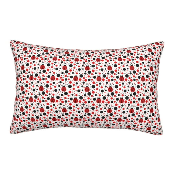 Yiaed Ladybugs 2 Print Brushed Microfiber Envelope Pillowcases, Standard,Envelope Closure Pillow Cases(Without Pillow Core)-16"x24"