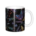 thumbnail image 1 of Yiaed Lavender Flowers Print Ceramics Coffee,Large Handle Design,Extra Large Tea and Coffee Cup for Office and Home Mugs, 1 of 6