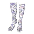 thumbnail image 1 of Yiaed Lavender Flowers Print Great elasticity Adult Stockings Sports socks for Men and Women-One Size, 1 of 8